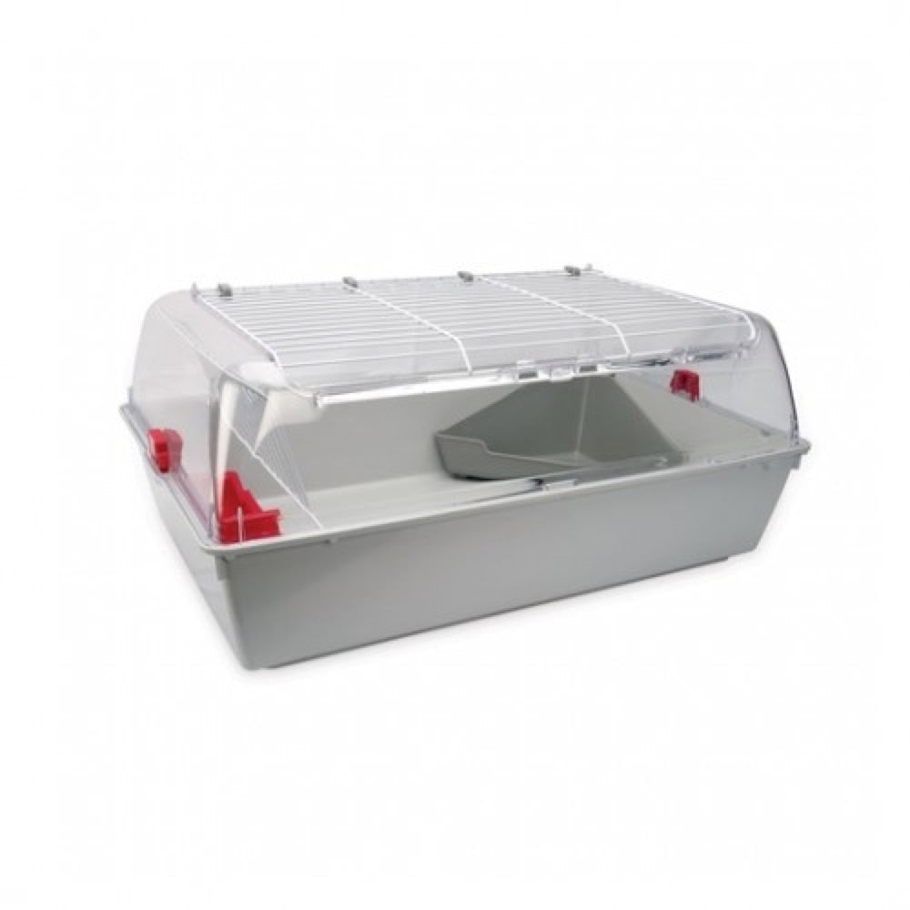 Living World Zoo Zone Small Animal Cage (Grey Burgundy) - Kohepets