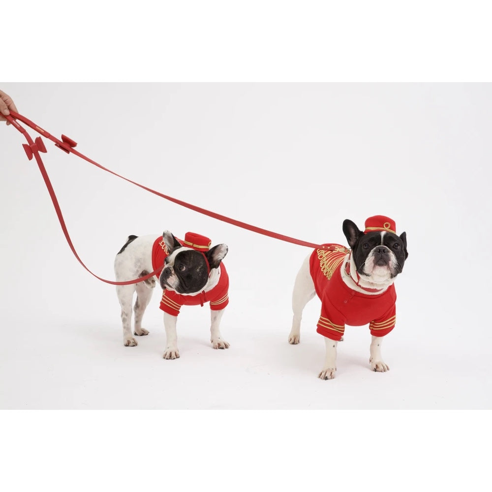 30% OFF: Moshiqa Bisou Leather Dog Leash (Red)