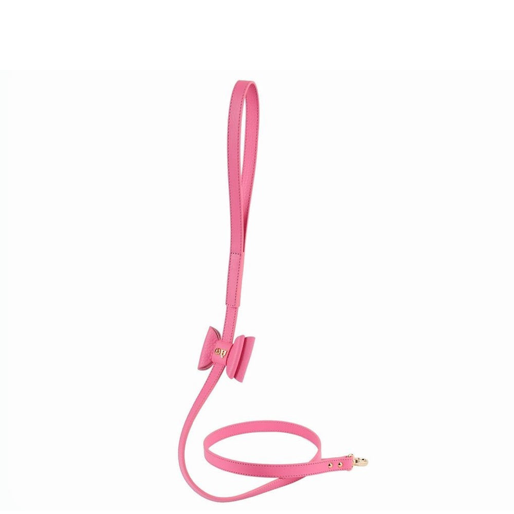Moshiqa Bisou Leather Dog Leash (Pink)