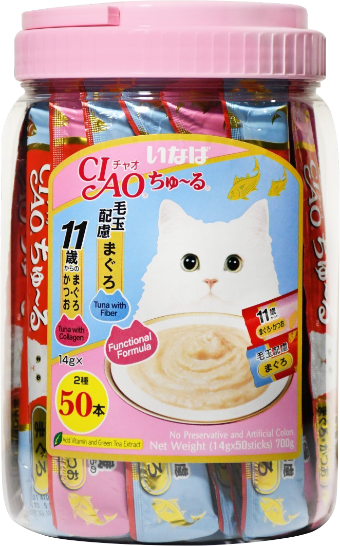 Ciao Churu Functional Mix Festive Pack Grain-Free Liquid Cat Treats 700g