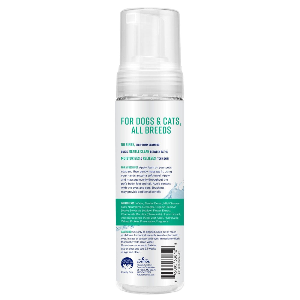 15% OFF: Naturel Promise Fresh & Soothing Natural Waterless Shampoo For Cats & Dogs 11oz