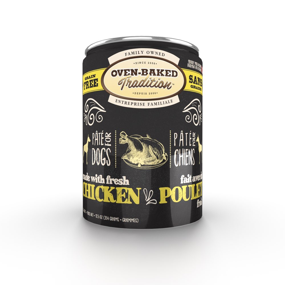 Oven-Baked Tradition Chicken Pate Grain-Free Canned Dog Food 12.5oz