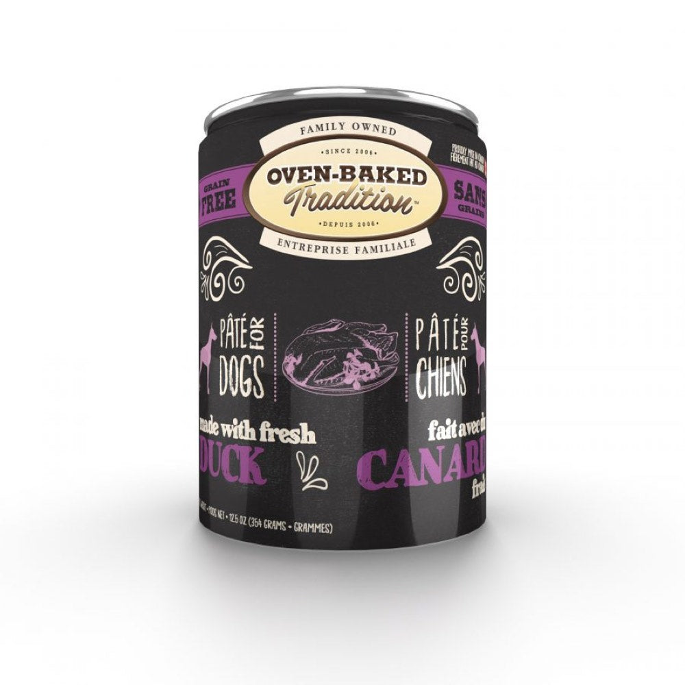 Oven-Baked Tradition Duck Pate Grain-Free Canned Dog Food 12.5oz