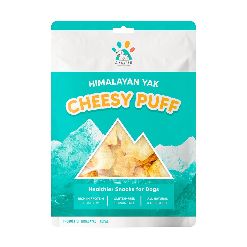 10% OFF (Exp Dec25) : Singapaw Himalayan Cheesy Puff Dog Treats 40g